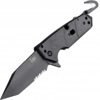Складной нож Hogue Elishewitz Karma Tanto, клинок черный, сталь 154CM, рукоять черный G10 купить в 