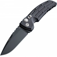 Складной нож Hogue EX-01 Auto Drop Point, сталь 154CM, рукоять алюминиевый сплав, чёрный купить в 