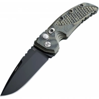 Складной нож Hogue EX-01 Auto Drop Point, сталь 154CM, рукоять стеклотекстолит G-Mascus®, зеленый купить в 