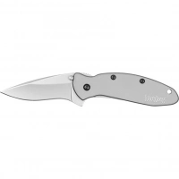 Складной полуавтоматический нож KERSHAW SCALLION, сталь 420HC, рукоять Stainless Steel купить в 