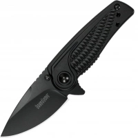 Складной полуавтоматический нож Kershaw Spoke K1313BLK, сталь 4Cr14, рукоять нержавеющая сталь купить в 